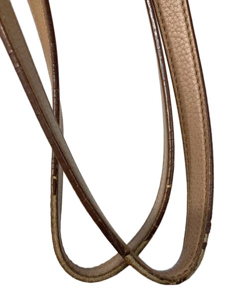 TOD'S（トッズ）TOD'S (トッズ) ダブルTリングトートバッグ ベージュの古着・服飾アイテム