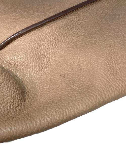 TOD'S（トッズ）TOD'S (トッズ) ダブルTリングトートバッグ ベージュの古着・服飾アイテム