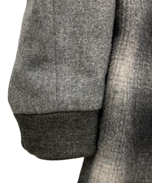 ETHOSENS（エトセンス）ETHOSENS (エトセンス) チェック切替コート ブラック サイズ:1の古着・服飾アイテム