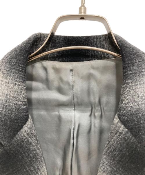 ETHOSENS（エトセンス）ETHOSENS (エトセンス) チェック切替コート ブラック サイズ:1の古着・服飾アイテム