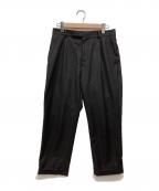 WACKO MARIAワコマリア）の古着「GLITTER PLEATED TROUSERS (TYPE-1)」｜ブラック