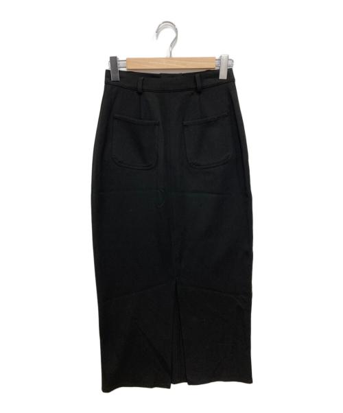 MaxMara（マックスマーラ）MaxMara (マックスマーラ) タイトロングスカート ブラック サイズ:Lの古着・服飾アイテム