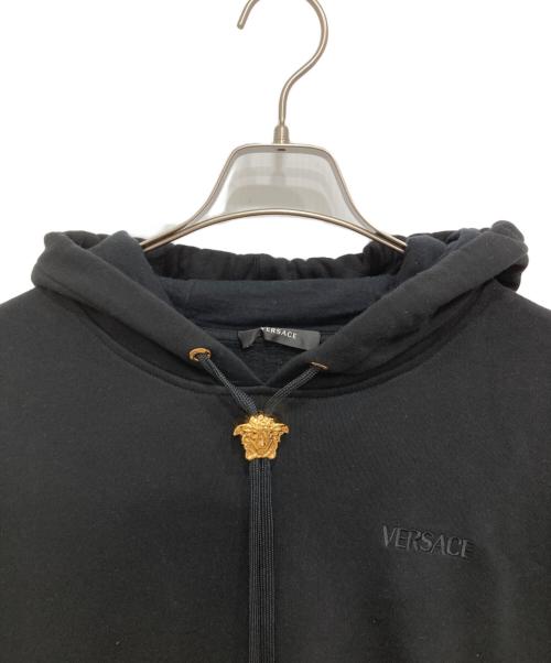 VERSACE（ヴェルサーチェ）VERSACE (ヴェルサーチェ) ラ メドゥーサ フーディ ブラック サイズ:XL(190/100B)の古着・服飾アイテム
