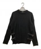 VERSACEヴェルサーチェ）の古着「Buckle Knit Sweater」｜ブラック