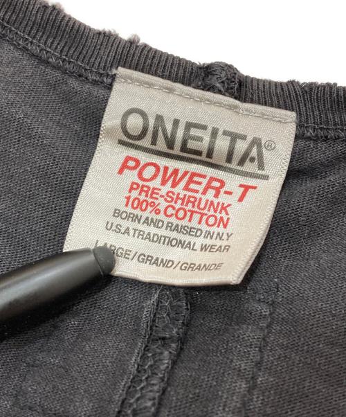 ONEITA（オニータ）ONEITA (オニータ) greatLAnd (グレートランド) ノースリーブカットソー ブラック サイズ:Lの古着・服飾アイテム