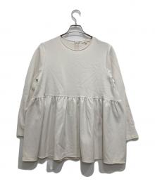 YORI（ヨリ）の古着「ソフト裏起毛フリルブラウス」｜ホワイト