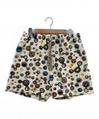 TM/KKタカシムラカミ/カイカイキキ）の古着「Jelly Fish Eyes スウェットショートパンツ」｜アイボリー