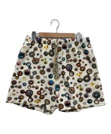 TM/KK（タカシムラカミ/カイカイキキ）の古着「Jelly Fish Eyes スウェットショートパンツ」｜アイボリー