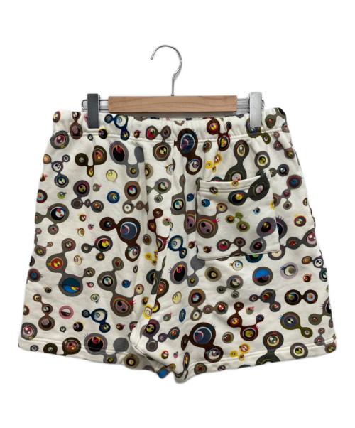 TM/KK（タカシムラカミ/カイカイキキ）TM/KK (タカシムラカミ/カイカイキキ) Jelly Fish Eyes スウェットショートパンツ アイボリー サイズ:L 未使用品の古着・服飾アイテム