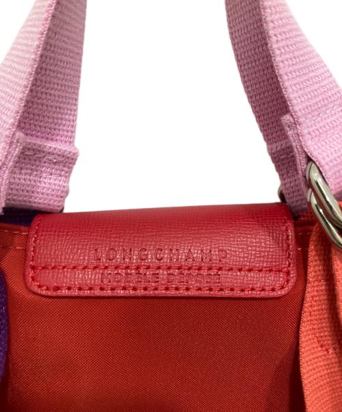 LONGCHAMP（ロンシャン）LONGCHAMP (ロンシャン) ルプリアージュリプレイトップハンドルバッグ レッドの古着・服飾アイテム