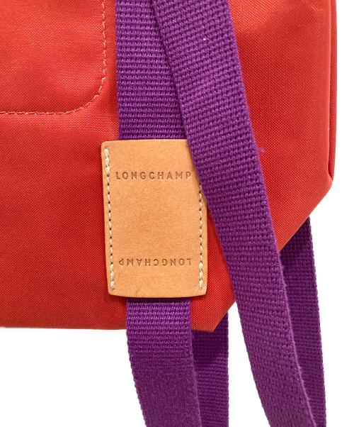 LONGCHAMP（ロンシャン）LONGCHAMP (ロンシャン) ルプリアージュリプレイトップハンドルバッグ レッドの古着・服飾アイテム