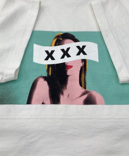 GOD SELECTION XXX（ゴッド セレクション トリプルエックス）GOD SELECTION XXX (ゴッド セレクション トリプルエックス) プリントTシャツ ホワイト サイズ:Lの古着・服飾アイテム