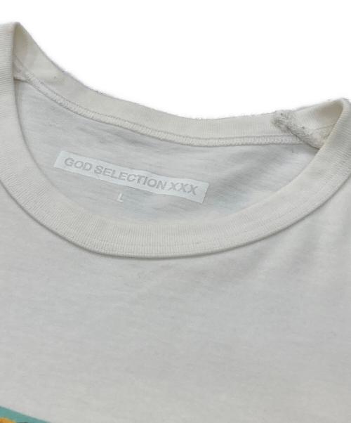 GOD SELECTION XXX（ゴッド セレクション トリプルエックス）GOD SELECTION XXX (ゴッド セレクション トリプルエックス) プリントTシャツ ホワイト サイズ:Lの古着・服飾アイテム