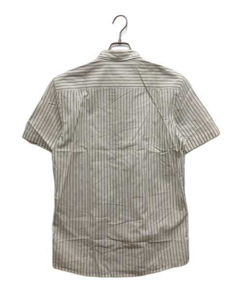 LOUIS VUITTON（ルイ ヴィトン）LOUIS VUITTON (ルイ ヴィトン) 半袖ストライプシャツ ホワイト×イエロー×ブラウン サイズ:Sの古着・服飾アイテム