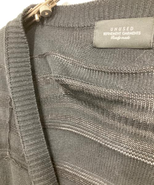UNUSED（アンユーズド）UNUSED (アンユーズド) 7G cardigan ブラック サイズ:2の古着・服飾アイテム