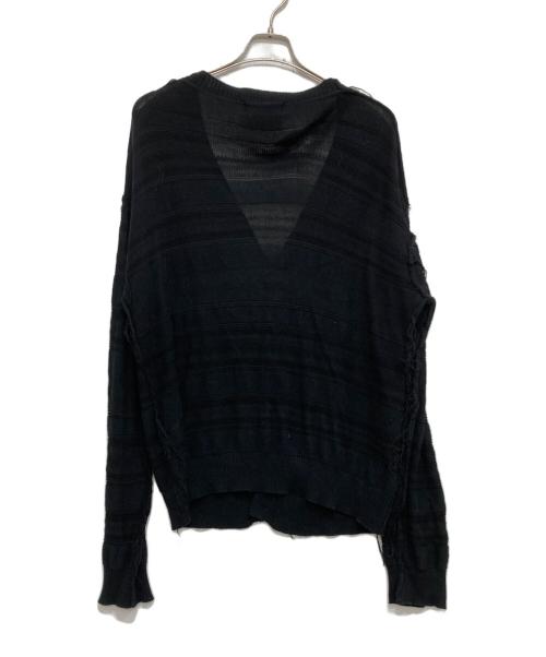 UNUSED（アンユーズド）UNUSED (アンユーズド) 7G cardigan ブラック サイズ:2の古着・服飾アイテム