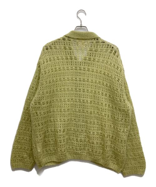 YOKE（ヨーク）YOKE (ヨーク) MOHAIR SILK MESH KNIT SHIRT イエロー サイズ:2の古着・服飾アイテム