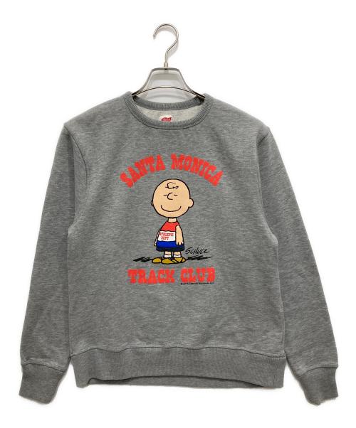 TSPTR（ティーエスピーティーアール）TSPTR (ティーエスピーティーアール) プリントスウェット グレー サイズ:Sの古着・服飾アイテム