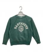 Championチャンピオン）の古着「ヴィンテージプリントラグランスウェット」｜グリーン