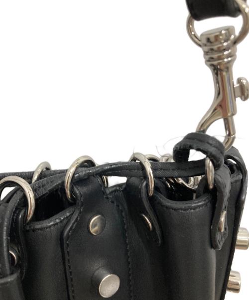 DIESEL Black Gold（ディーゼル ブラック ゴールド）DIESEL Black Gold (ディーゼル ブラック ゴールド) スタッズ付きショルダーバッグ ブラックの古着・服飾アイテム