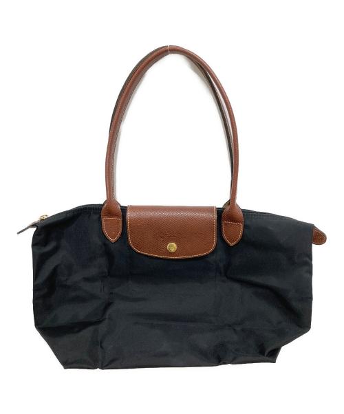 LONGCHAMP（ロンシャン）LONGCHAMP (ロンシャン) ナイロントートバッグ ブラックの古着・服飾アイテム