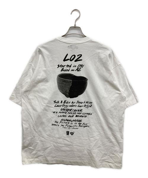 UNDERCOVER（アンダーカバー）UNDERCOVER (アンダーカバー) HUMAN MADE (ヒューマンメイド) プリントTシャツ ホワイト サイズ:2XLの古着・服飾アイテム