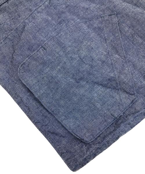 POST O'ALLS（ポストオーバーオールズ）POST O'ALLS (ポストオーバーオールズ) DEE Vest 2 ブルー サイズ:XLの古着・服飾アイテム