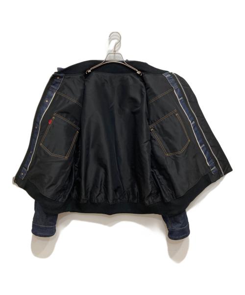 LEVI'S（リーバイス）LEVI'S (リーバイス) sacai (サカイ) Men's Denim x Nylon Twill Reversible Blouson インディゴ サイズ:3 未使用品の古着・服飾アイテム