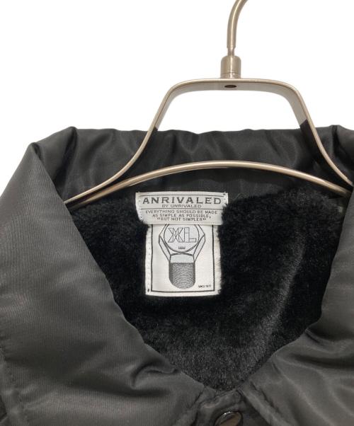 ANRIVALED by UNRIVALED（アンライバルド）ANRIVALED by UNRIVALED (アンライバルド) M&M (エムアンドエム) 裏ボアコーチジャケット ブラック サイズ:XLの古着・服飾アイテム
