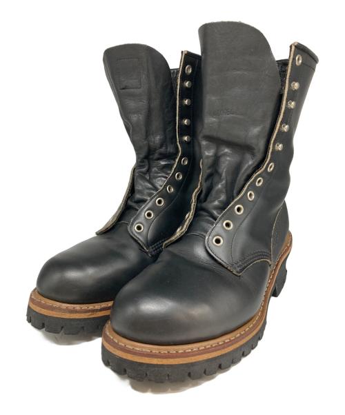 RED WING（レッドウィング）RED WING (レッドウィング) ロガーブーツ ブラック サイズ:9Dの古着・服飾アイテム