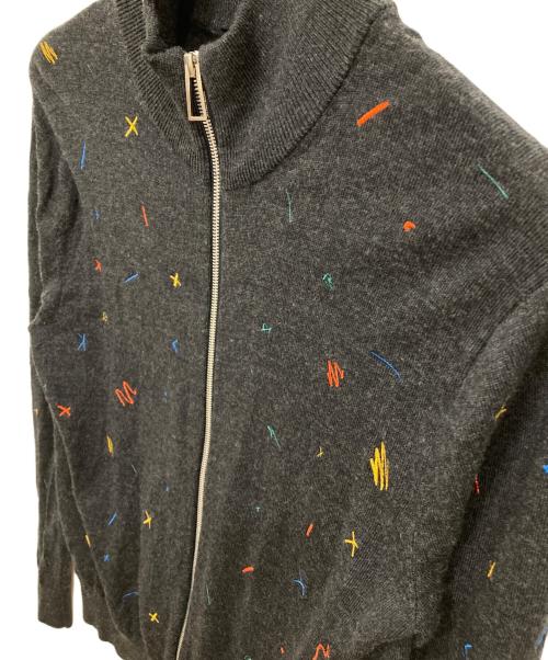 PAUL SMITH（ポールスミス）PAUL SMITH (ポールスミス) ダブルジップニット グレー サイズ:Mの古着・服飾アイテム