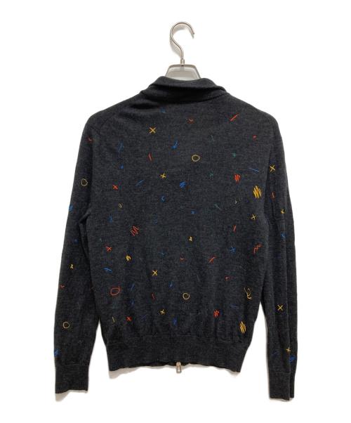 PAUL SMITH（ポールスミス）PAUL SMITH (ポールスミス) ダブルジップニット グレー サイズ:Mの古着・服飾アイテム