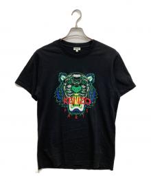 KENZO（ケンゾー）の古着「タイガープリントTシャツ」｜ブラック