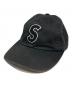 Supreme（シュプリーム）の古着「Felt S Logo 6-Panel」｜ブラック