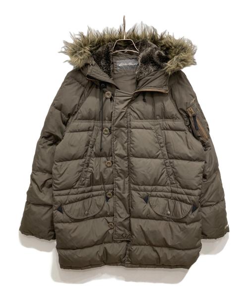 Eddie Bauer（エディーバウアー）Eddie Bauer (エディーバウアー) ダウンジャケット カーキ サイズ:Mの古着・服飾アイテム