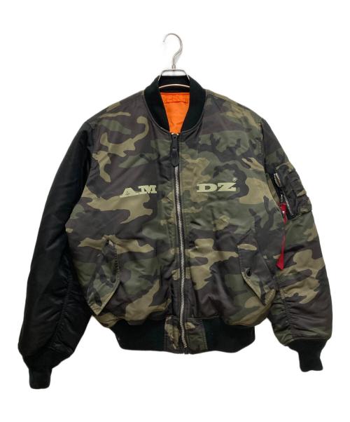 ALPHA（アルファ）ALPHA (アルファ) AH MURDERZ (アームターズ) MA-1フライトジャケット カーキ サイズ:Lの古着・服飾アイテム