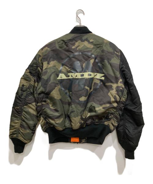 ALPHA（アルファ）ALPHA (アルファ) AH MURDERZ (アームターズ) MA-1フライトジャケット カーキ サイズ:Lの古着・服飾アイテム