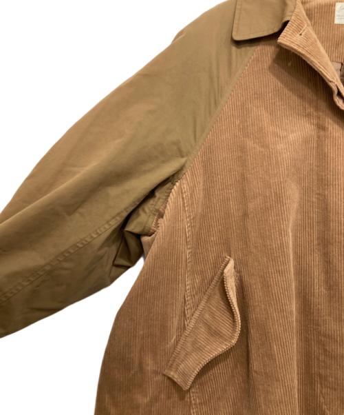 UNGRID（アングリッド）Ungrid (アングリッド) コーデュロイコンビステンカラーコート ブラウン サイズ:Sの古着・服飾アイテム