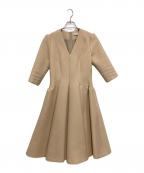 CELFORDセルフォード）の古着「ボンディングフレアワンピース」｜ベージュ