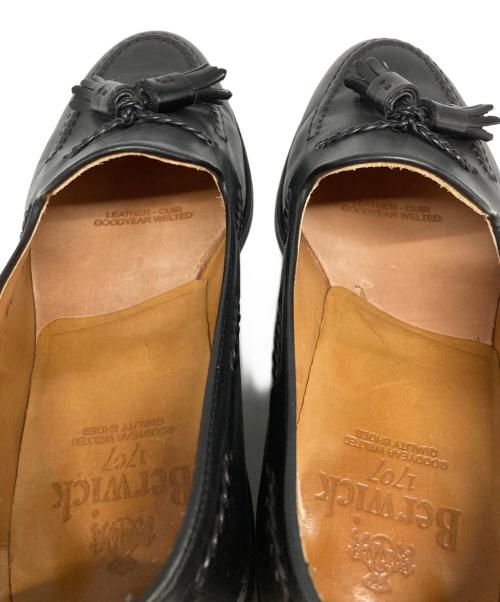 berwick（バーウィック）berwick (バーウィック) タッセルローファー ブラック サイズ:5　1/2の古着・服飾アイテム