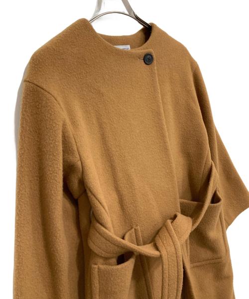 JOHN SMEDLEY（ジョンスメドレー）JOHN SMEDLEY (ジョンスメドレー) ノーカーラーコート ブラウン サイズ:1の古着・服飾アイテム