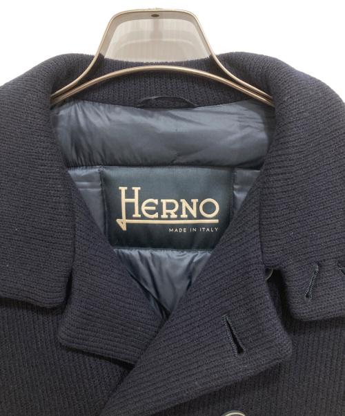 HERNO（ヘルノ）HERNO (ヘルノ) Ｐコートニットダウンジャケット ネイビー サイズ:48の古着・服飾アイテム