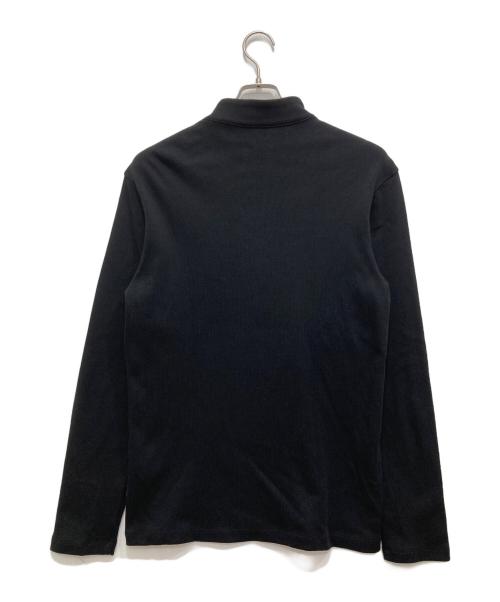HUGO BOSS（ヒューゴ ボス）HUGO BOSS (ヒューゴ ボス) ハーフジップカットソー ブラック サイズ:L（INT/ｲﾝﾀｰﾅｼｮﾅﾙ）の古着・服飾アイテム