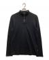 HUGO BOSS（ヒューゴ ボス）の古着「ハーフジップカットソー」｜ブラック