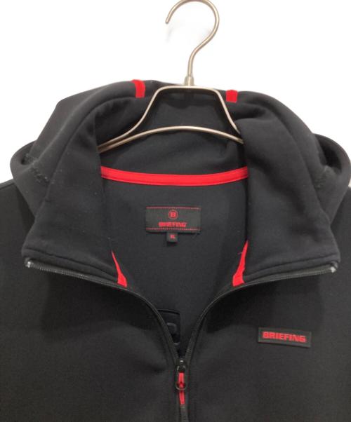 BRIEFING（ブリーフィング）BRIEFING (ブリーフィング) ロゴジップパーカー ブラック サイズ:XLの古着・服飾アイテム