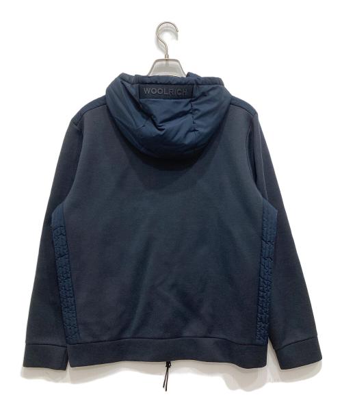 WOOLRICH（ウールリッチ）WOOLRICH (ウールリッチ) 異素材ドッキング中綿パーカー ネイビー サイズ:Lの古着・服飾アイテム