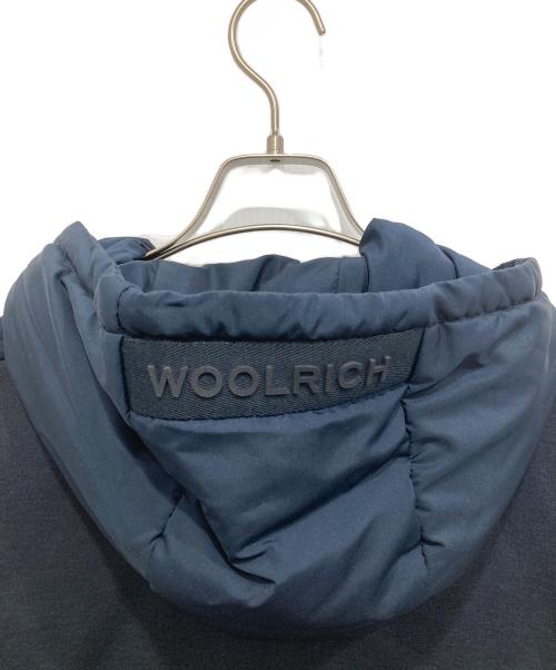 WOOLRICH（ウールリッチ）WOOLRICH (ウールリッチ) 異素材ドッキング中綿パーカー ネイビー サイズ:Lの古着・服飾アイテム