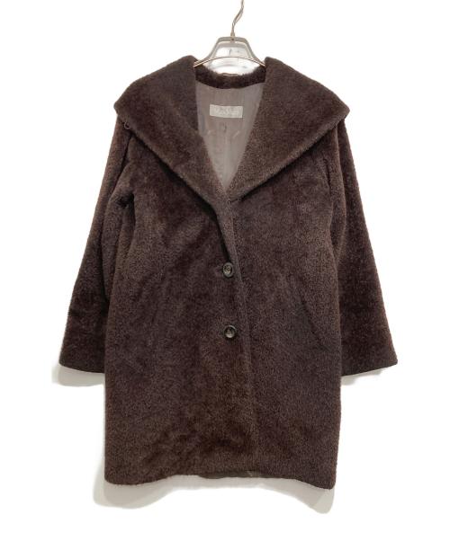 MaxMara（マックスマーラ）MaxMara (マックスマーラ) アルパカコート ブラウン サイズ:36の古着・服飾アイテム
