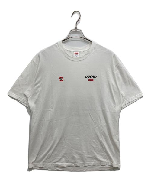 SUPREME（シュプリーム）Supreme (シュプリーム) Ducati Logos Tee ホワイト サイズ:XLの古着・服飾アイテム