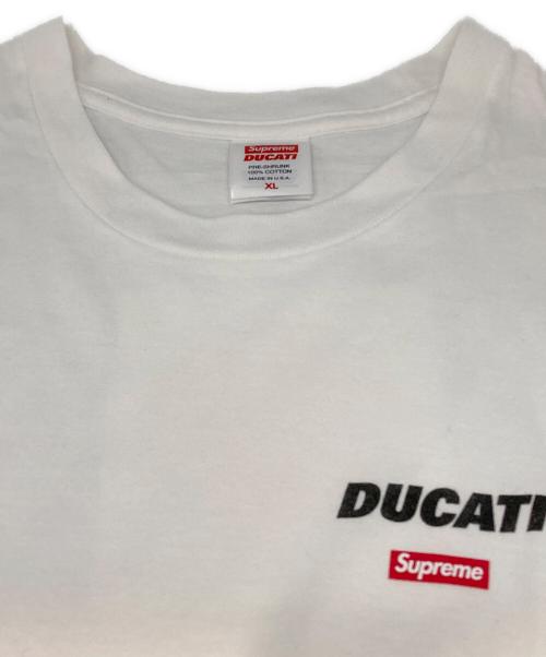 SUPREME（シュプリーム）Supreme (シュプリーム) Ducati Logos Tee ホワイト サイズ:XLの古着・服飾アイテム